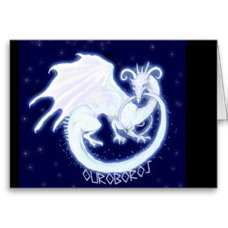 Ouroboros Dragon of Eternity Greeting Card
