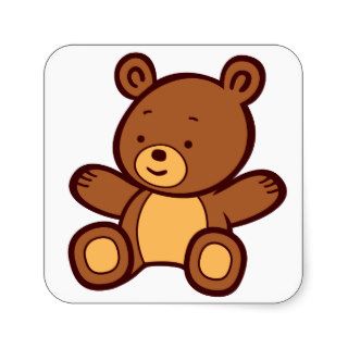 Cute Cartoon Teddy Bear Sticker