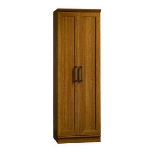 SAUDER HomePlus Collection 23 1/4 in. x 71 1/8 in. x 17 in. Freestanding Wood Laminate Storage Cabinet in Sienna Oak 411963