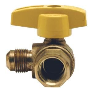 BrassCraft 5/8 in. OD Flare (15/16 16 Thrd) x 3/4 in. FIP Angle Gas Ball Valve PSSC 61