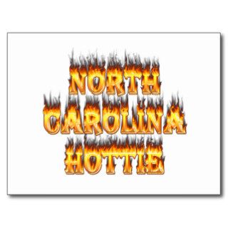 North Carolina Hottie fire and flames Postcards