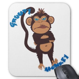 Grumpy Monkey Mousepad
