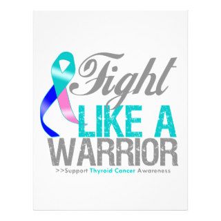 Fight Like a Warrior Thyroid Cancer Custom Flyer