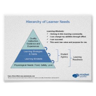 Hierarchy of Learner Needs by Mindset Works Posters