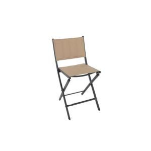 Martha Stewart Living Franklin Park Brown Padded Folding High Patio Dining Chair (2 Pack) FDS10003H BRN