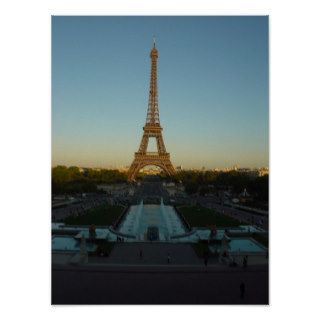 Eiffel Tower Sunset Posters