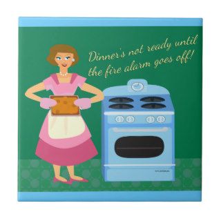 The Fire Alarm Means Supper Time Ceramic Tile