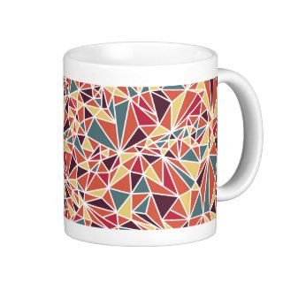 Modern Triangle Pattern Coffee Mugs