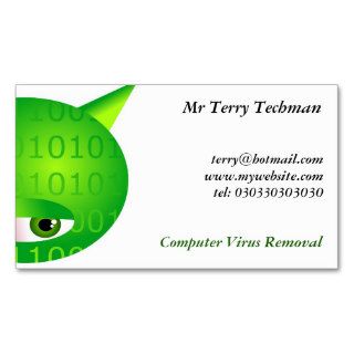 Computer Viruses Business Cards