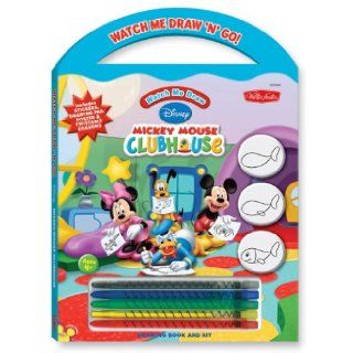 Watch Me Draw 'n' Go Disney Mickey Mouse Clubhouse Drawing Book & Kit (Watch Me Draw 'n' Go Books & Kits) Disney Storybook Artists 9781600581076 Books
