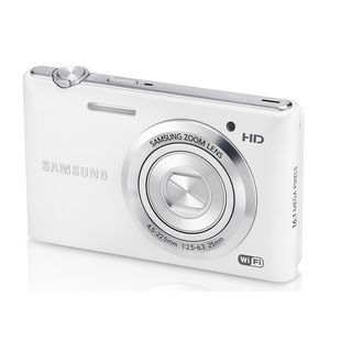 Samsung ST150F 16.2MP White Digital Camera Samsung Point & Shoot Cameras