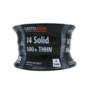 Cerrowire 500 ft. 14/1 Solid THHN Wire   Brown 112 1458J