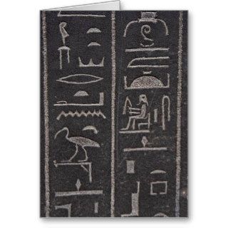 Egyptian Hieroglyphs Greeting Card