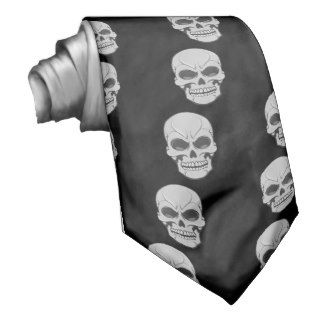 Angry Skulls Vector Illustration Custom Necktie