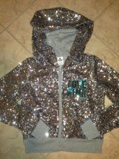 Victoria's Secret PINK Limited Edition Collection Size Medium Super Bling Sequin Hoodie Miami Dolphin MVP Health & Personal Care