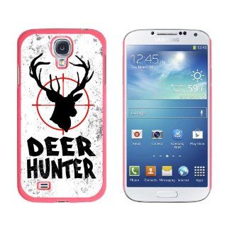 Graphics and More Deer Hunter, Buck Hunting, Distressed Snap On Hard Protective Case for Samsung Galaxy S4   Non Retail Packaging   Pink Cell Phones & Accessories