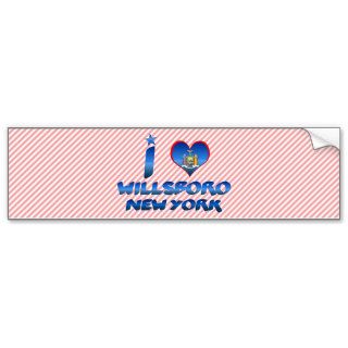 I love Willsboro, New York Bumper Sticker