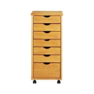 Home Decorators Collection Stanton Oak 6+1 Drawers Storage Cart DISCONTINUED 0200310560