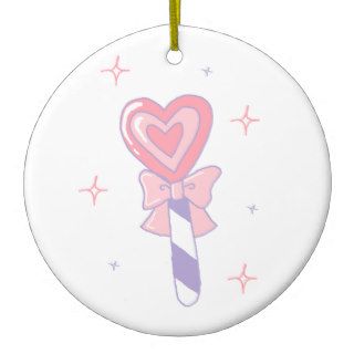 Cute Heart Lollipop Christmas Ornaments