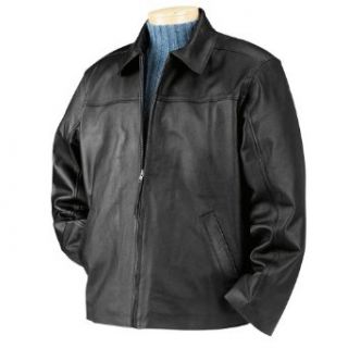 Burk's Bay Men's Napa Driving Heavy Duty Brass Zipper Jacket, BLACK, X Large Tall at  Mens Clothing store