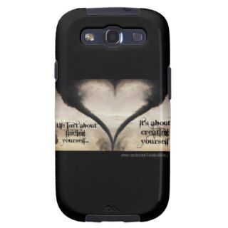 Life Isn't About Finding Yourself Heart Tornado Samsung Galaxy S3 Case