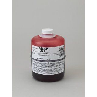 Loctite 271 Threadlocker   Red Liquid 1 L Bottle   Tensile Strength 250 psi [PRICE is per BOTTLE] Industrial Adhesives Threadlocking Adhesives