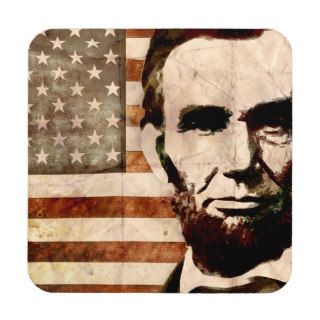 Abraham Lincoln Beverage Coasters