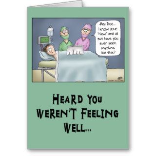 Funny Get Well Card New Doctor