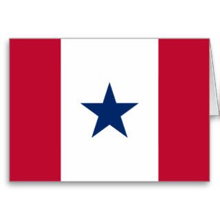 Blue Star Service, United States flag Greeting Cards