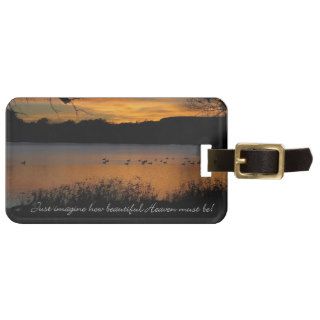 Just Imagine How Beautiful Heaven Must Be Luggage Tags
