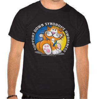 Down Syndrome Cat Tee Shirt
