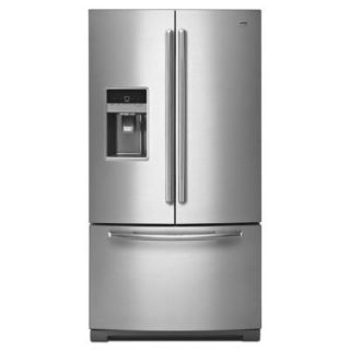 Maytag Ice2O 26.1 cu. ft. French Door Refrigerator in Monochromatic Stainless Steel MFT2672AEM