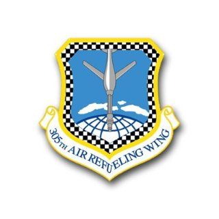 US Air Force 305th Air Refueling Wing Decal Sticker 3.8" Automotive