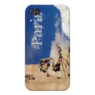 Statue on a bridge across the Seine iPhone4 Case Cases For iPhone 4