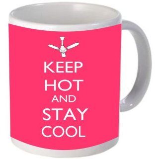 Rikki KnightTM Keep Hot and Stay Cool Tropical Pink Color Design 11 oz Photo Quality Ceramic Coffee Mug Cup   FDA Approved   Dishwasher and Microwave Safe Kitchen & Dining