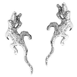 Sterling Silver Left And Right Alligator Crocadile Ear Cuff Wrap Set Jewelry