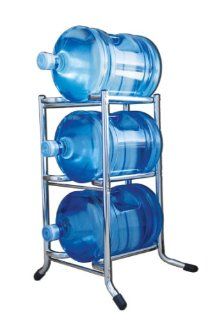 Zephyr Fluid Solutions, 3 tier Water Bottle Rack, Chrome   Storage And Organization Products
