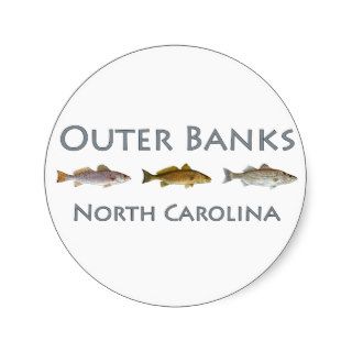 Outer Banks North Carolina (fish species) Round Sticker
