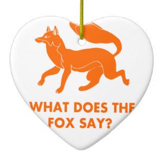 What Does The Fox Say Christmas Ornaments