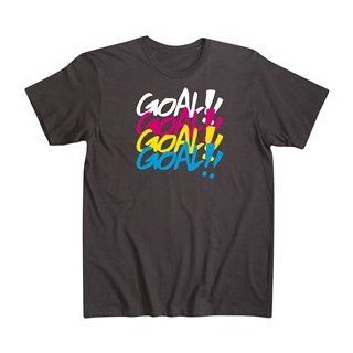 365 Inc Goal Men's Fashion T Shirt (Black)  Sports Fan T Shirts  Sports & Outdoors