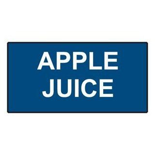Apple Juice White on Blue Engraved Sign EGRE 16824 WHTonBLU Catering  Business And Store Signs 