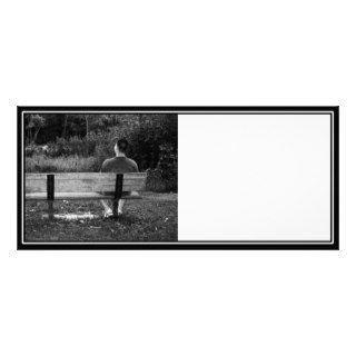 He is Alone on a Park Bench Customized Rack Card