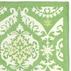 Hand hooked Chelsea Heritage Green Wool Rug (7'6 x 9'9) Safavieh 7x9   10x14 Rugs
