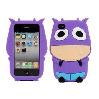 JBG Purple Iphone 4 Cute Milk Cow Soft Silicone Gel Bull Skin Case Cover for Apple iPhone 4 4G 4S Cell Phones & Accessories