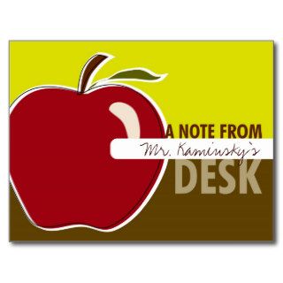 Teacher's Note Card Postcards