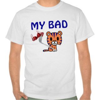 MY BAD   Tiger Woods T shirt