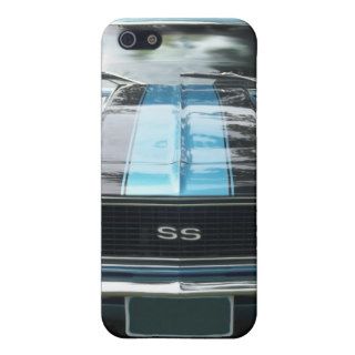 Sky blue SS Camaro with black stripes Case For iPhone 5