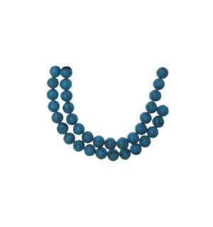 Bead Collection 40193 Semi Precious RectangleTurquoise Beads, 10 Inch
