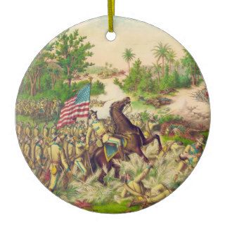 Philippine American War Battle of Quingua 1899 Christmas Tree Ornaments