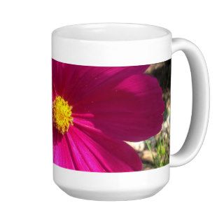 Hot Pink Japanese Anemone Flower Mug
